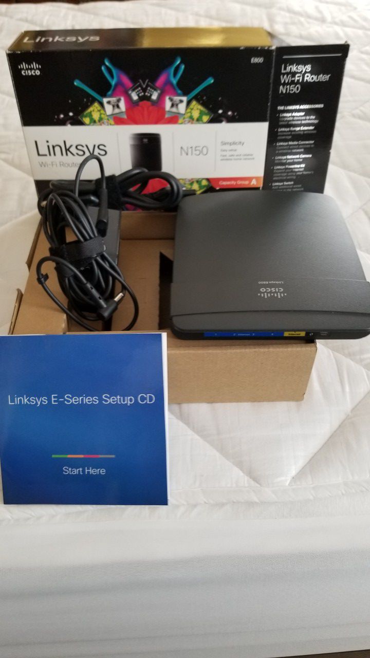 Linksys N150 wifi router. Offer welcome