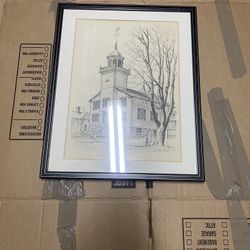 Artwork  Old Mission Church, Mackinac Island.