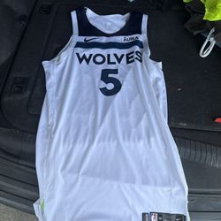 Anthony Edwards Game Worn & signed away jersey 