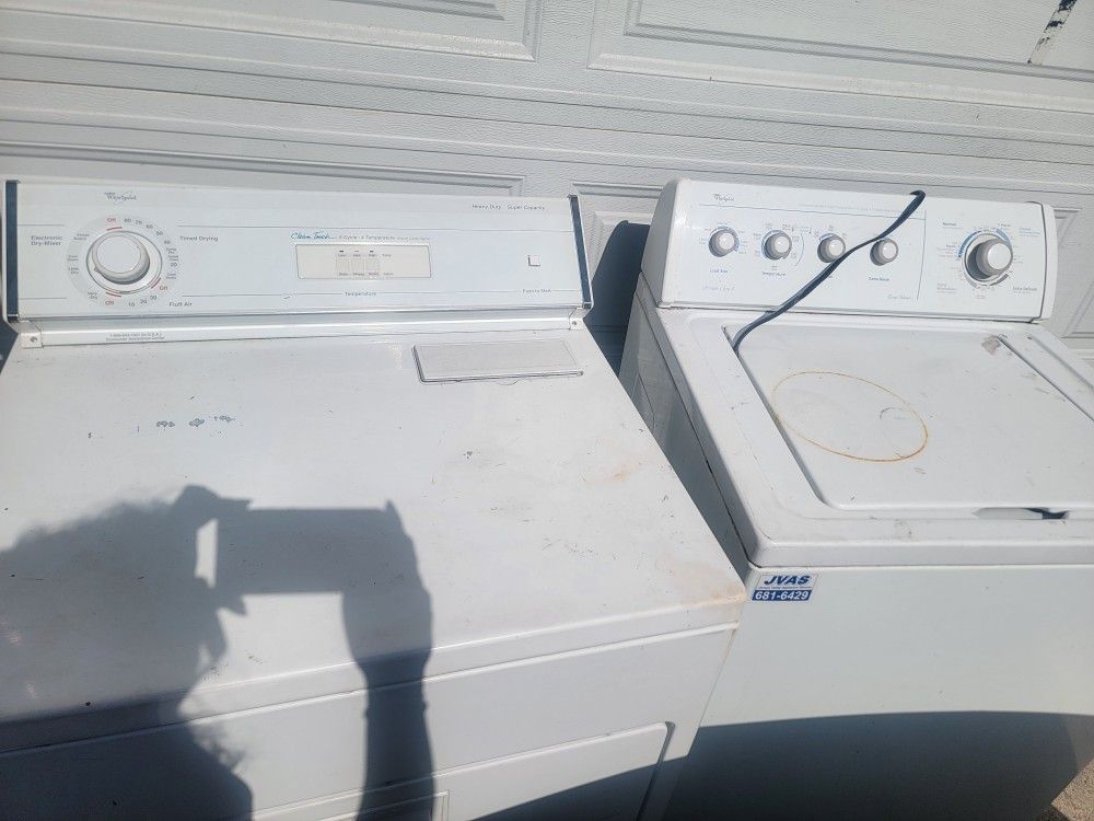 washer and dryer