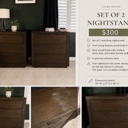 Set Of 2 Nightstands 