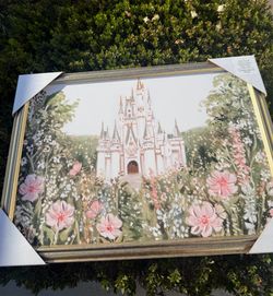 Disney Castle Hobby Lobby Canvas Frame Painting