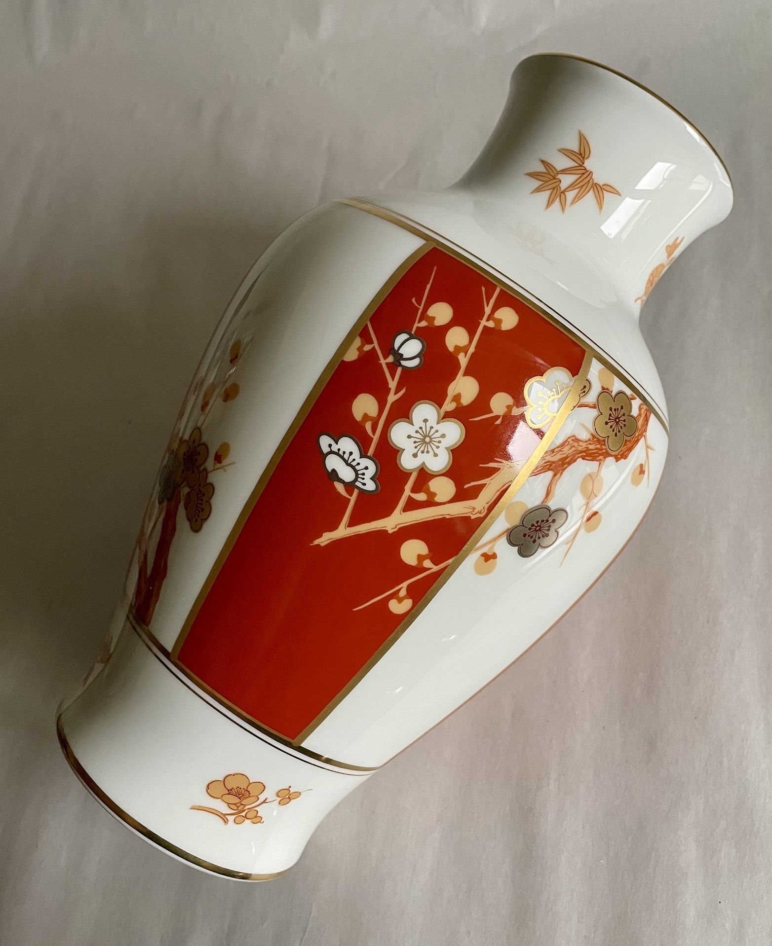 Vintage 1978 Rare And Limited Edition “Vase Of The Noble Plum Blossom” By Okura Art China