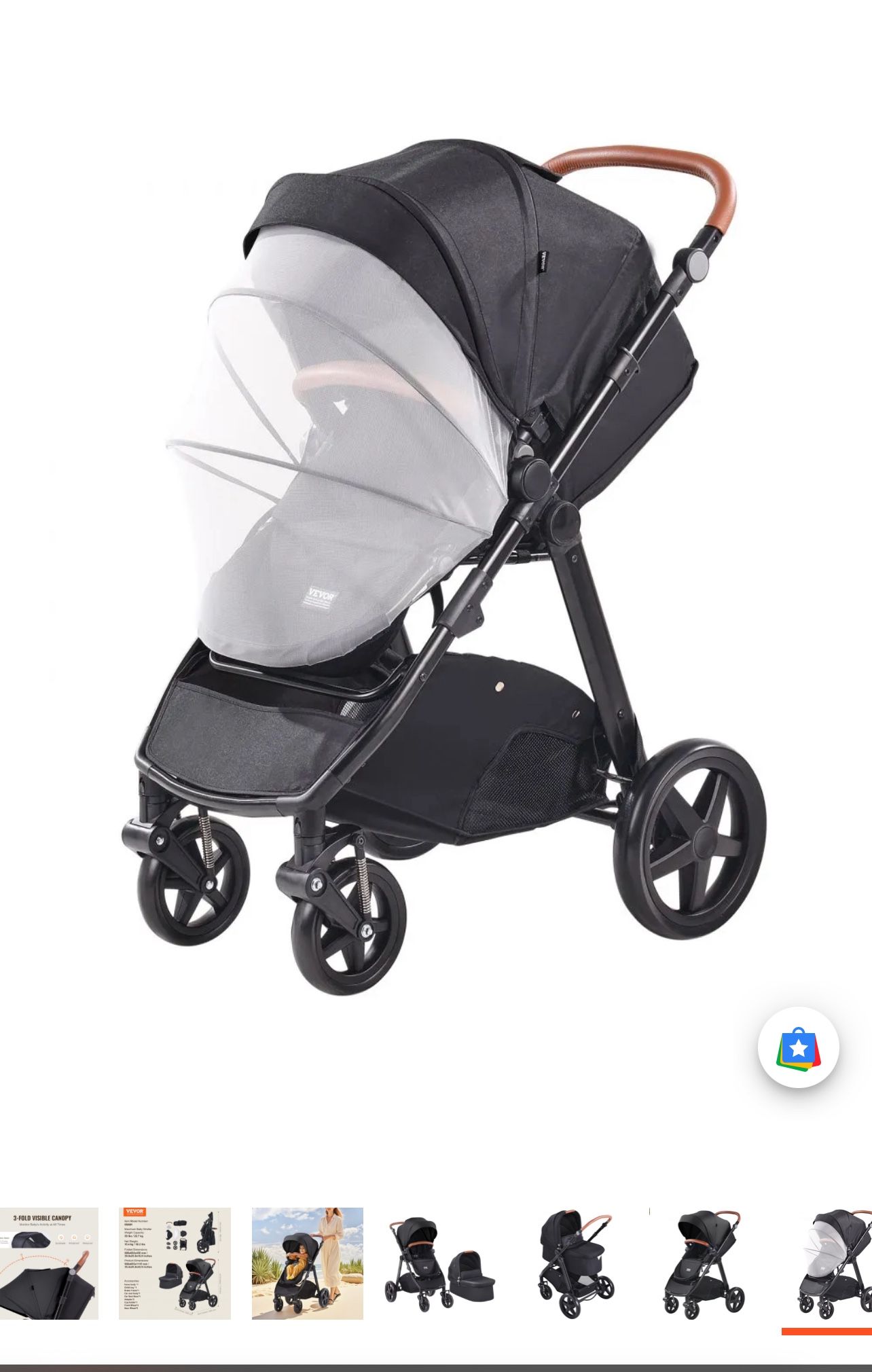 Vevor 2 In 1 Stroller 