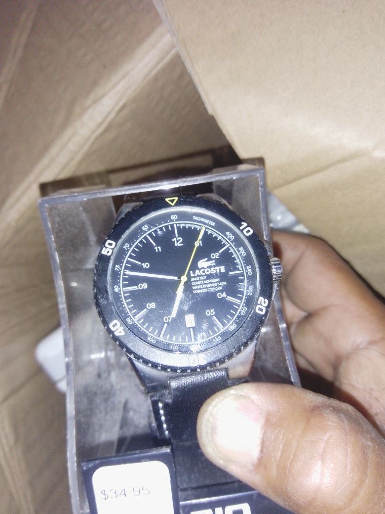 La Coste Watch Leather Band Used