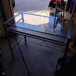 METAL AND GLASS DESK