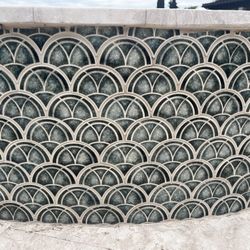 Pool Tile - New In Boxes - Jade Green Jewel 