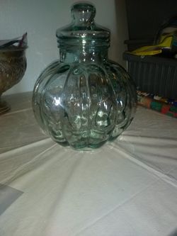 Large Vintage Glass Canister