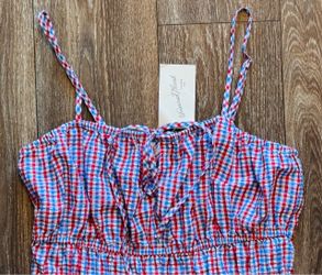 Universal Thread Gingham Spaghetti Strap Top