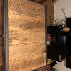 Handmade Barn Wood+ Wrought Iron 