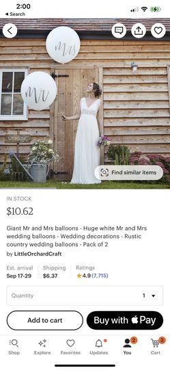 Mr & Mrs Balloons With Tassels 