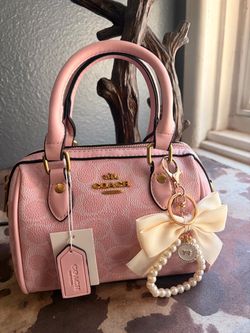 Coach New York Mini Pink Satchel Bag