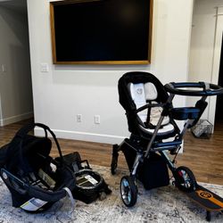 Orbit Baby Stroller, Car Seat And Base, Toddler Kickboard