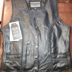 Women's Leather Vest