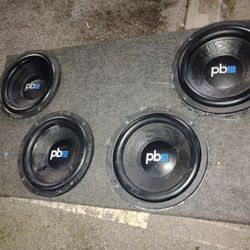 4 PowerBass 12" Subs In A Ported Enclosure