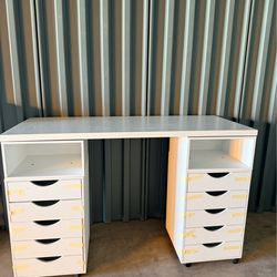 IKEA Alex drawers and desk