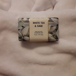 Bath & Body Works CLEANSING BAR WHITE TEA & SAGE 