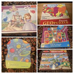 Available 👈 Large Kid’s Floor Puzzles $5 Each