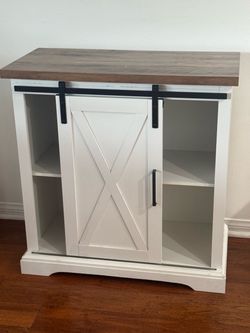 End table Coffee station cabinet