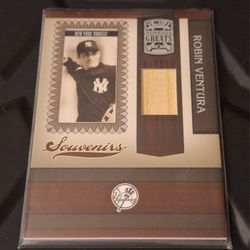 2005 Donruss Greats Souvenirs Bat Relic Robin Ventura #S-12 Yankees
