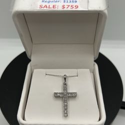 BRAND NEW 10KW Cross Necklace