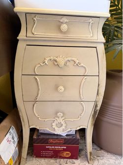 Shabby Chic End Table Drawers