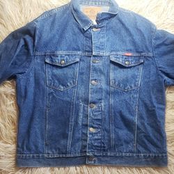 VTG WRANGLER Women’s Western Denim Jean Jacket Size XL USA Made Trucker