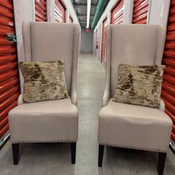 High Backed Upholstered Chairs