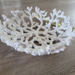 12" Decorative Coral Bowl