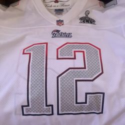 Patriots Super Bowl Brady Jersey 