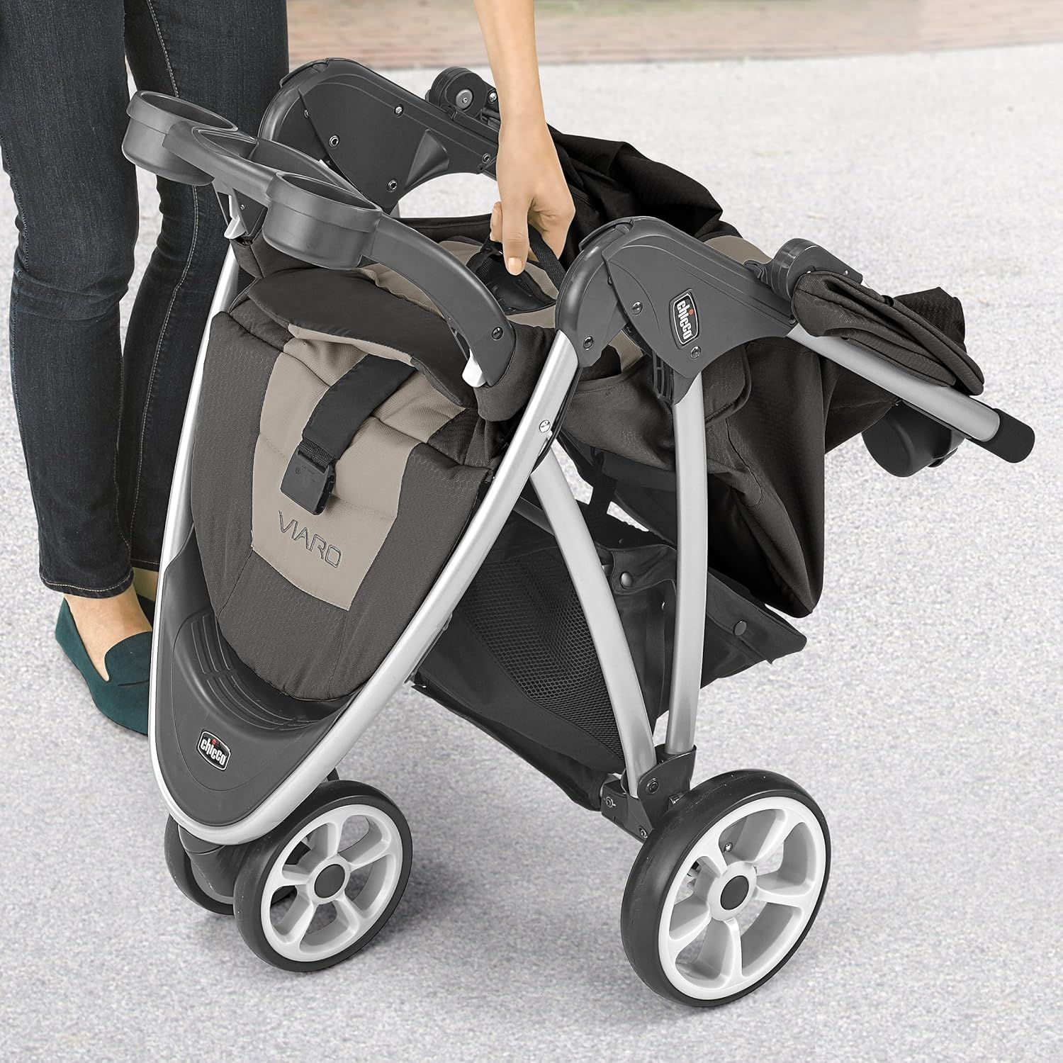 Chicco Viaro Quick Fold Travel System, Includes Infant Car Seat