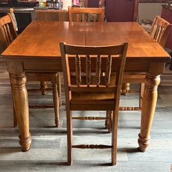 Counter height table and chairs