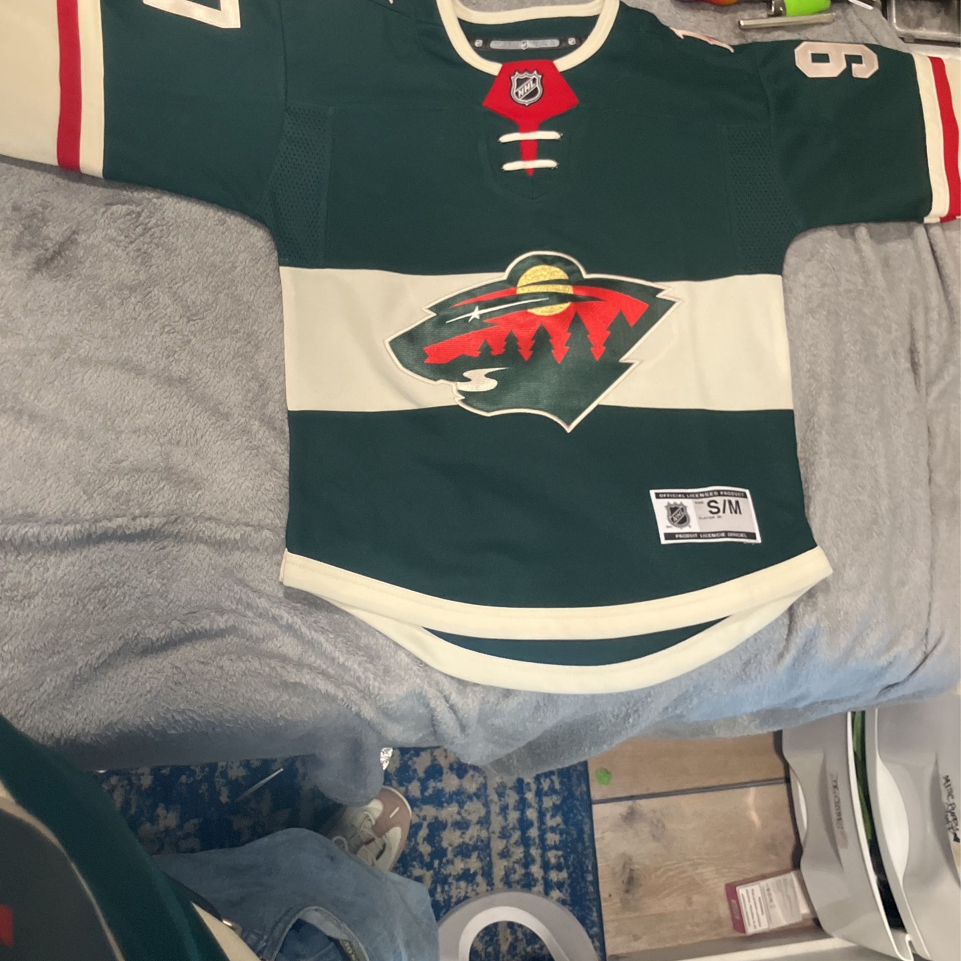 Minnesota wild premium home hockey jersey Green
