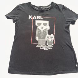Karl Lagerfeld Women Black Tee