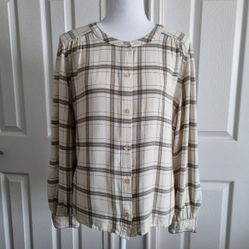 Aritzia Wilfred Free Calla Button Up Shirt M