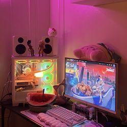 PC Monitor Keyboard Mouse Speakers 