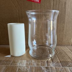 Pillar Candles & Hurricane Glass Holders (Wedding / Party Supplies)