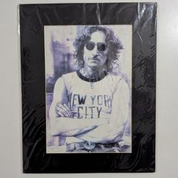 Set of 2 John Lennon Art Prints – Matted & Ready to Frame