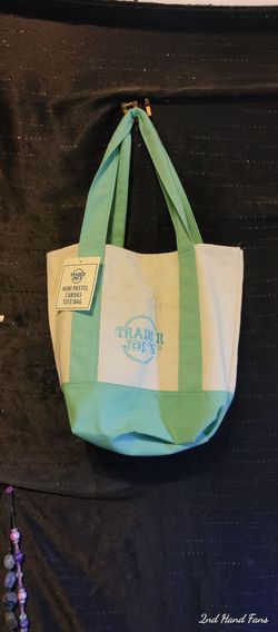 Trader Joe's  "mini pastel cas tote bag"