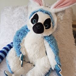$10.00 - Large & Plush Ring Tailed Lemur!  Sparkles & Glitter/Like New Condition!  BUNNY EARS NOT INCLUDED!