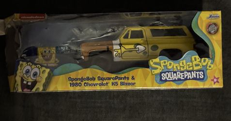 Spongebob & Chevy K5 Blazer 1/32 - Sealed die cast car - Jada Hollywood Rides