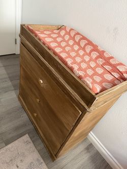 Wooden baby changing table