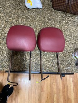 Mercedes Benz Red Headrest