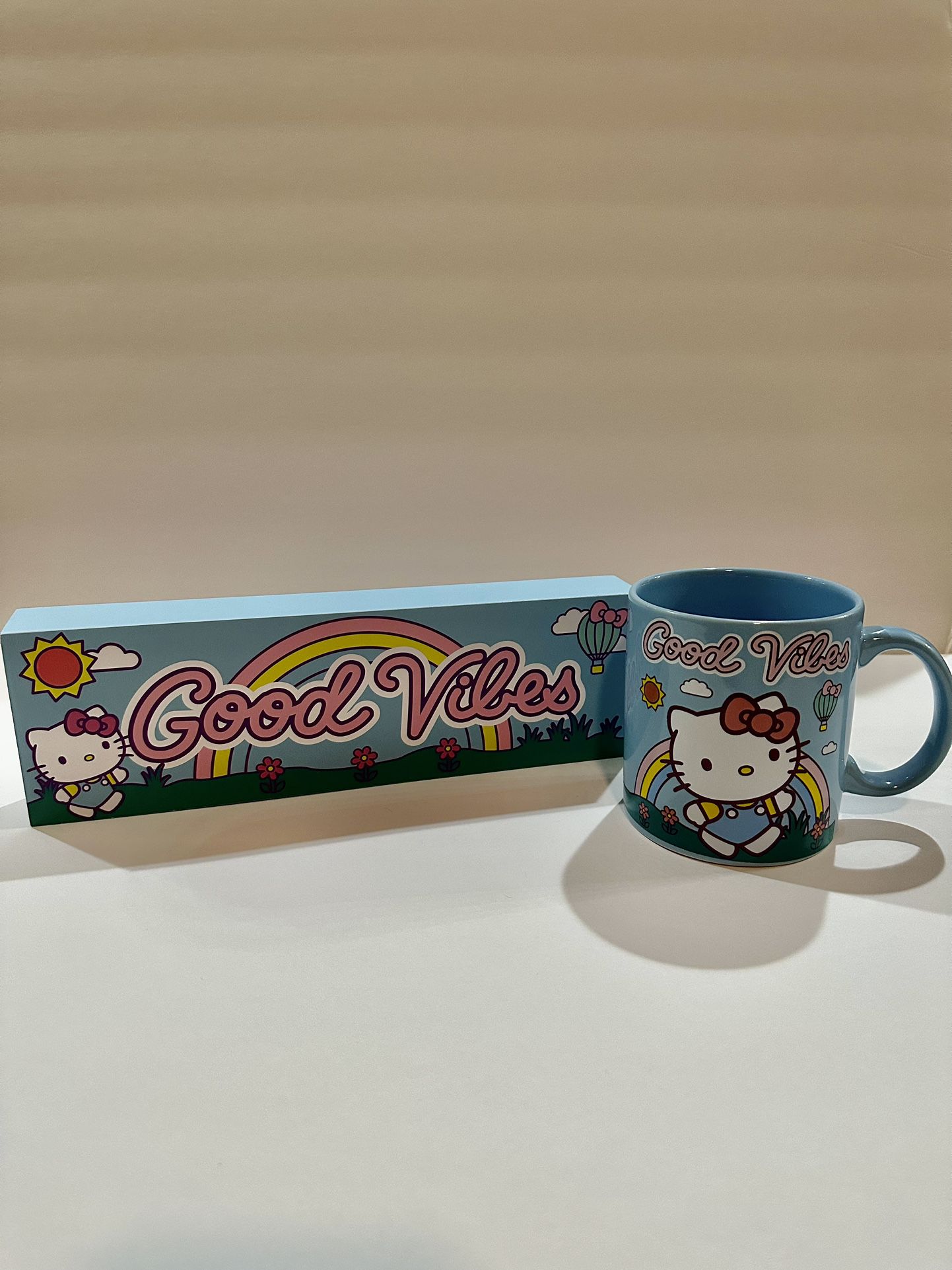 Hello Kitty Good Vibes Decor & Mug / Easter Gift Idea 