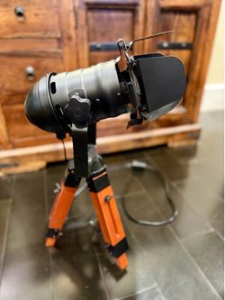 Farmhouse Vintage Cinema Wood Table Lamp