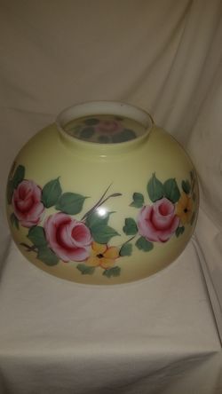 Vintage milk glass lamp shade