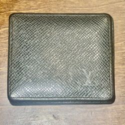 Louis Vuitton Black Tiaga Leather Origami Coin Pouch 