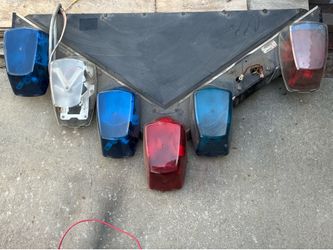 Official Vintage Police Light Bar Lights Siren
