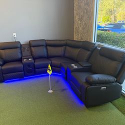 Brand New 🆕 Power Reclining Sectional Sofa / Sofa Seccional Reclinables Nuevos a Estrenar … Fast 🚚