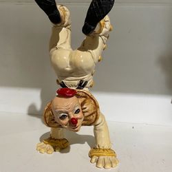 Handstand Clown Hand painted 